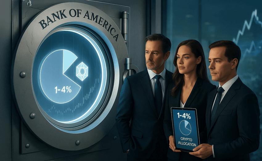 Bank of America Endorses 1-4% Crypto Allocation for Wealth Clients
