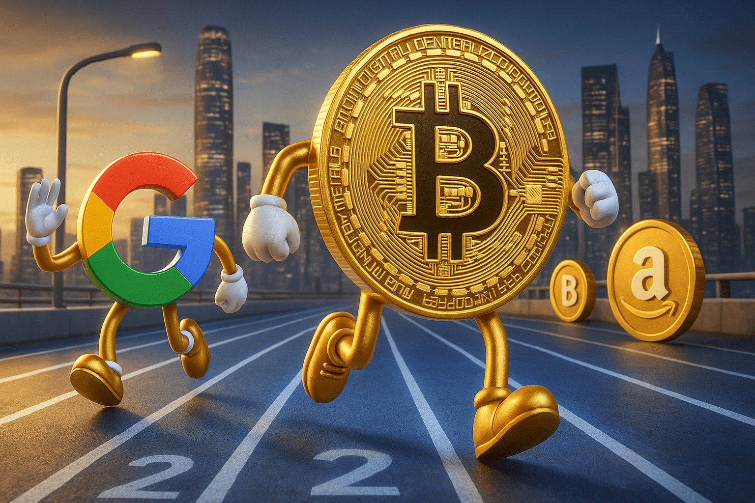 Bitcoin Joins World's Top 5 Assets, Surpassing Google, Amazon, and Silver