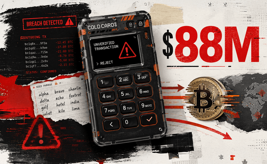 Coldcard Bitcoin Wallets Exploited For $88 Million