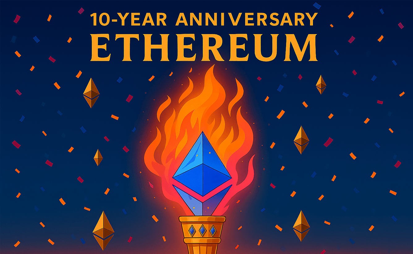Ethereum Celebrates 10 Years with Symbolic Torch NFT.