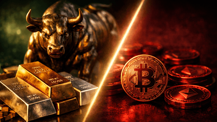 Gold, Silver and Stocks Hit New Highs as Crypto Falls Behind