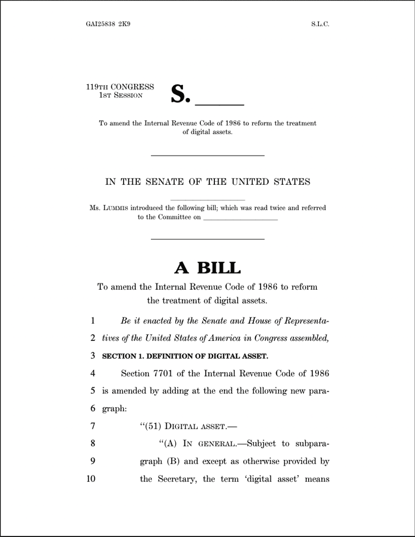 Lummis Reloads: Crypto Tax Fix Back on the Table in Congress Article Image