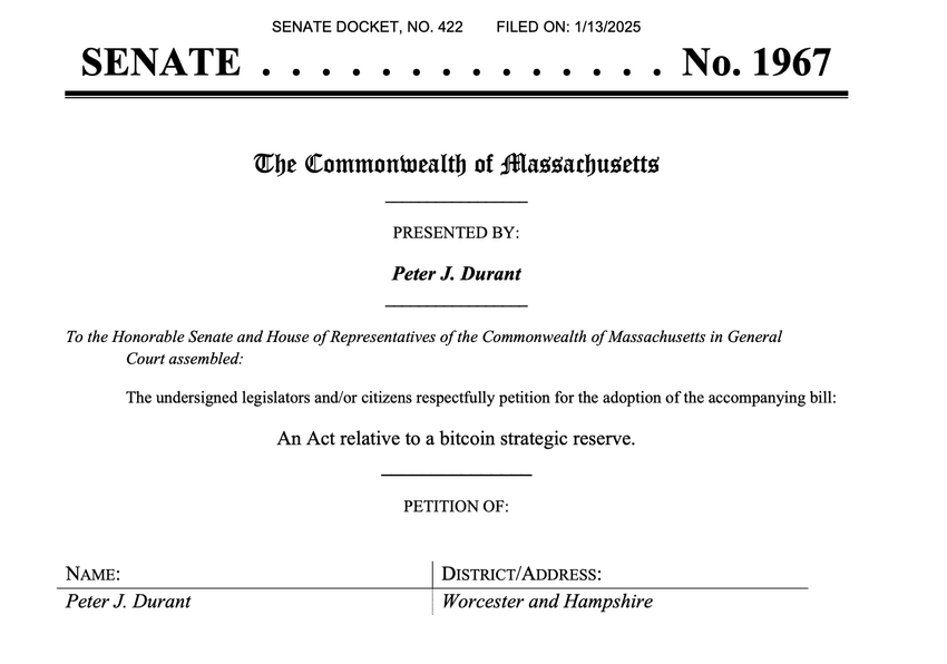 Massachusetts to Weigh Bitcoin Reserve Bill in Upcoming Hearing Article Image