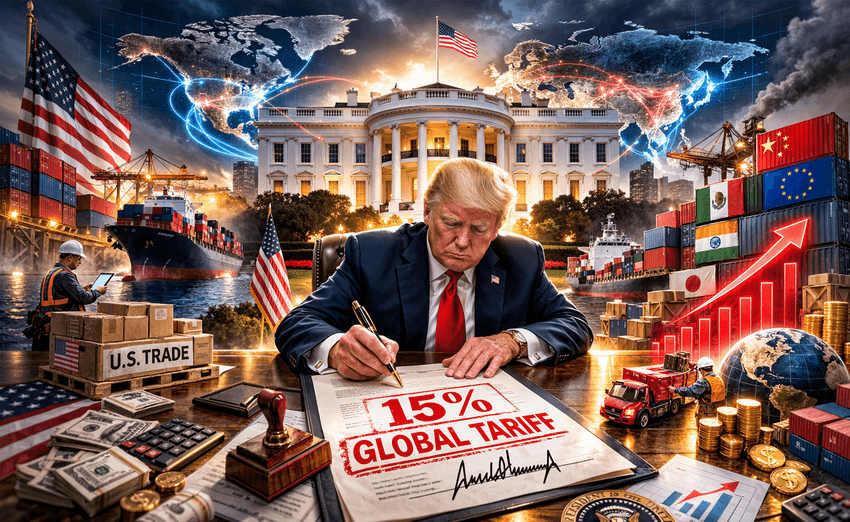 Trump Raises Global Tariff Rate to 15%