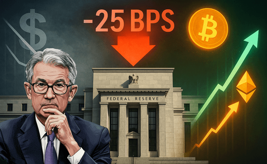 US Fed Cuts Rates by 25 BPS, Crypto Eyes Year-End Rally