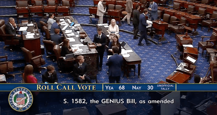 U.S. Senate Passes The GENIUS Act Article Image