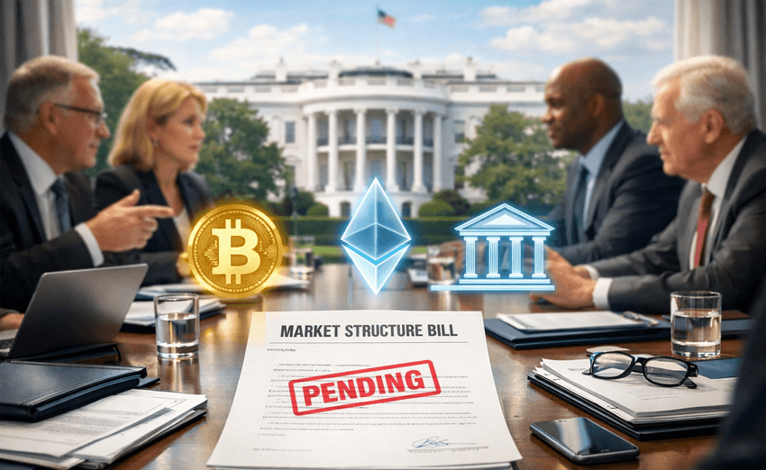 White House to Meet Crypto and Banking Leaders Over Stalled Market Structure Bill
